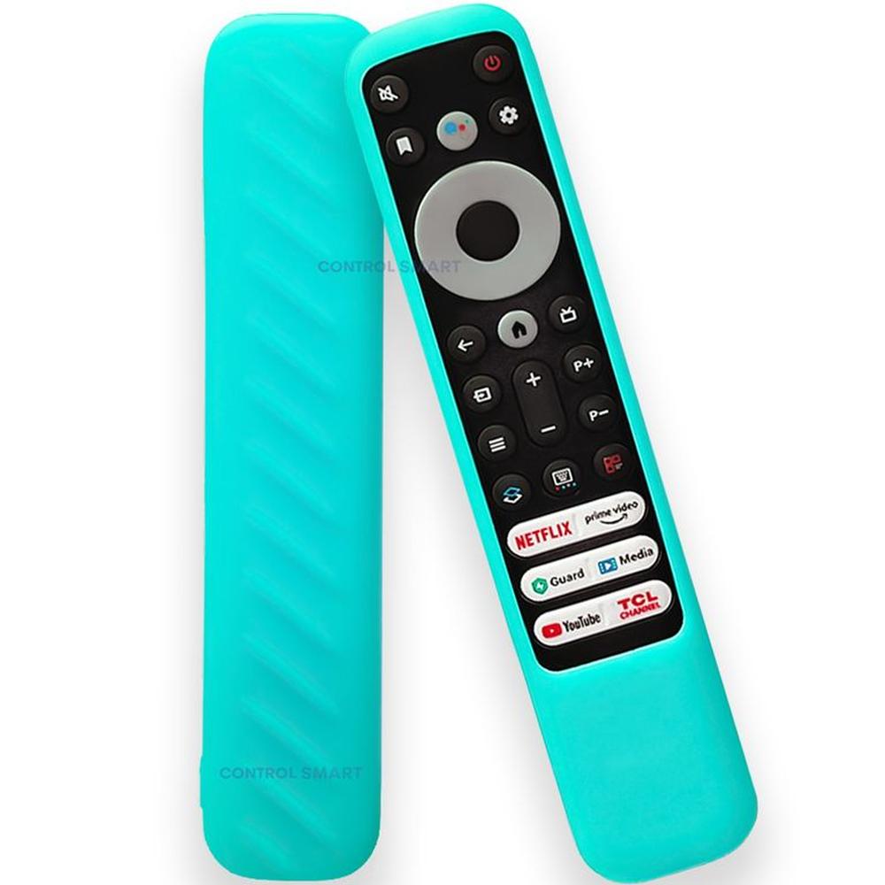 Funda Antideslizante Para Control TCL Máxima Protección - Turquesa