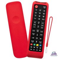 Funda de Silicona Protectora para Control Remoto Samsung Smart  Rojo