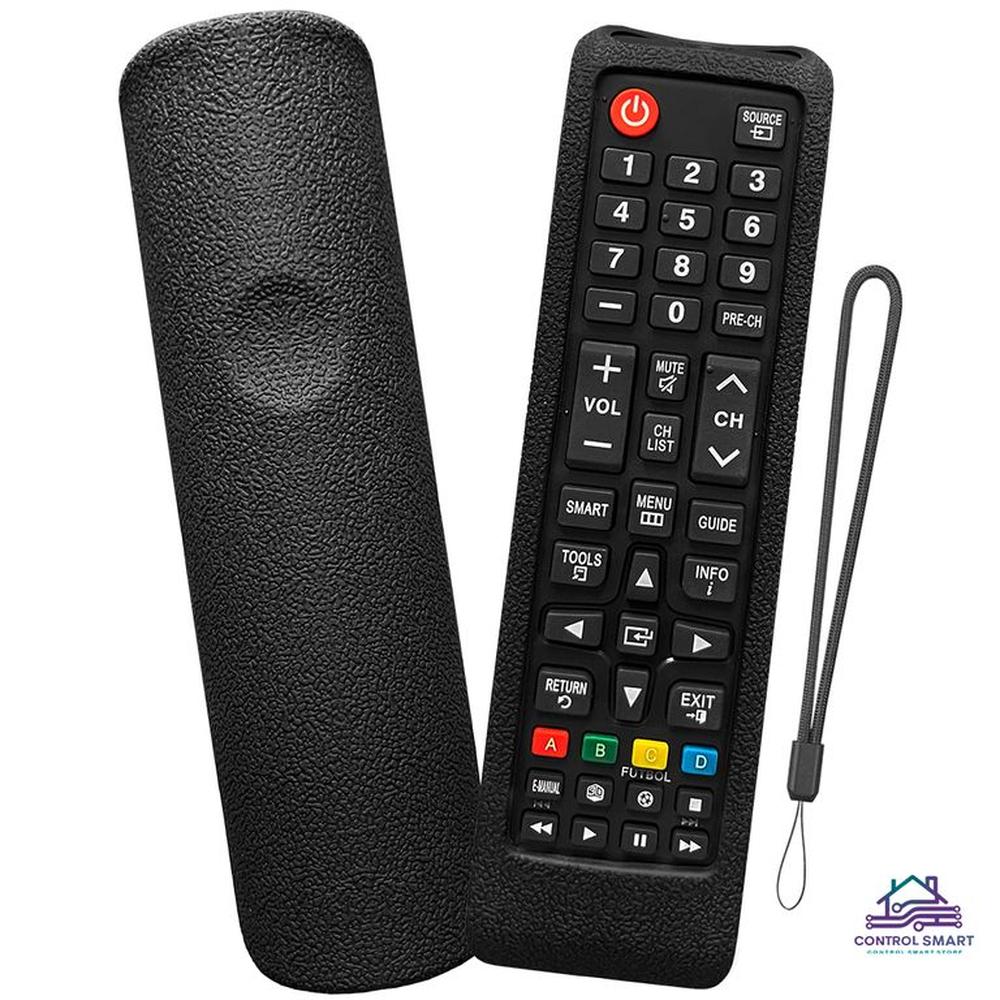 Funda de Silicona Protectora para Control Remoto Samsung Smart Negro