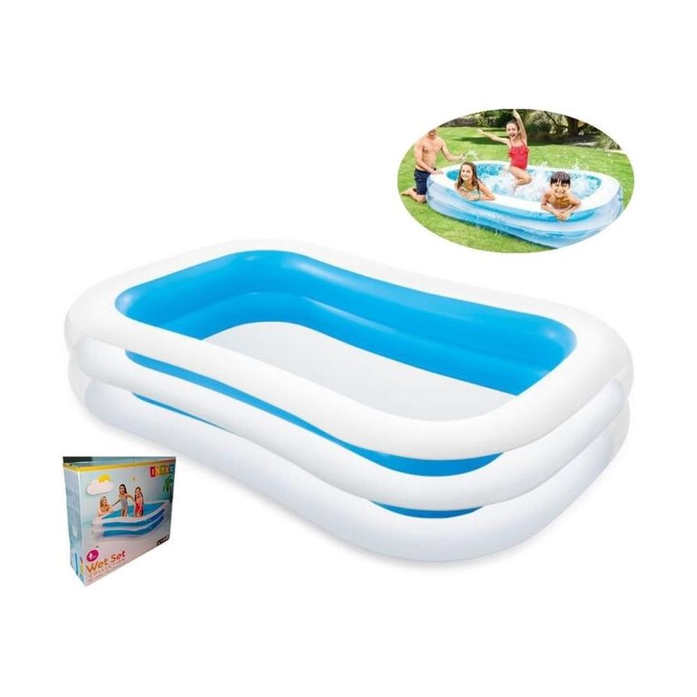 Piscina Rectangular Inflable Familiar Oasis De Diversión