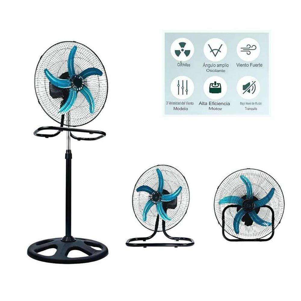 Ventilador Grande 5 Aspas 18 Pulgadas Solución 3 En 1