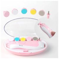 Lima de Uñas Eléctrica Silenciosa para Bebé - Rosado