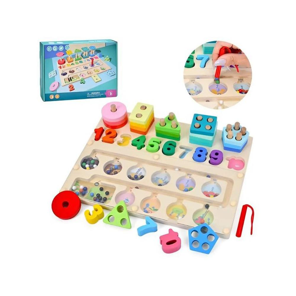 Juego Didáctico Laberinto Magnético 3 en 1 con Plantado