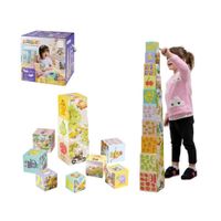 Juego Educativo Cubos Ilustrados Apilables x10 para Niños