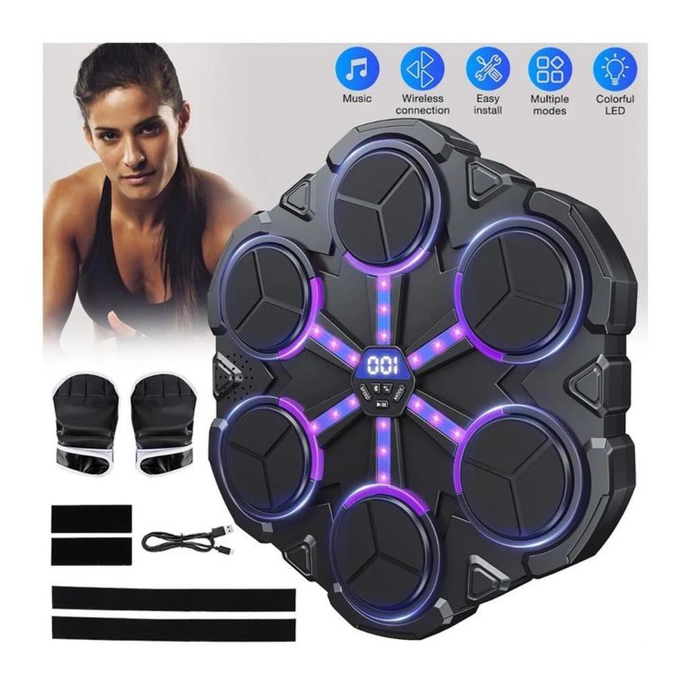 Máquina Interactiva Musical de Boxeo Luces LED y Bluetooth