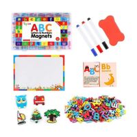 Set Didáctico Pizarra y Letras Magnéticas Coloridas - 253pcs