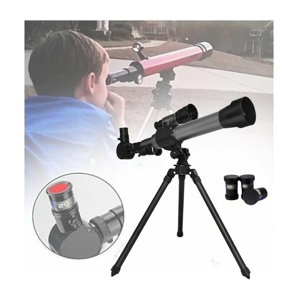 Telescopio Astronómico de Juguete 20X 30X 40X para Niños