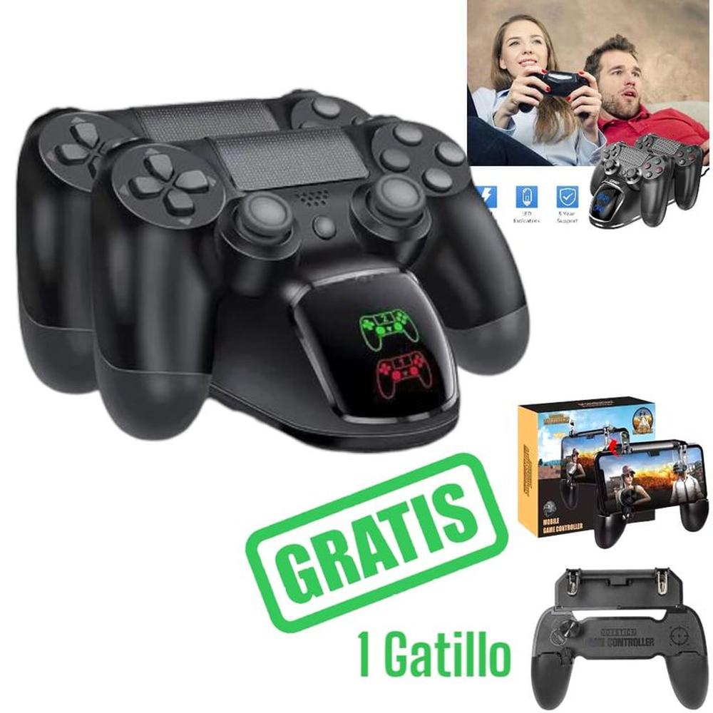 Estación Cargadora PS4 Slim Pro + Gatillo W11 de Regalo