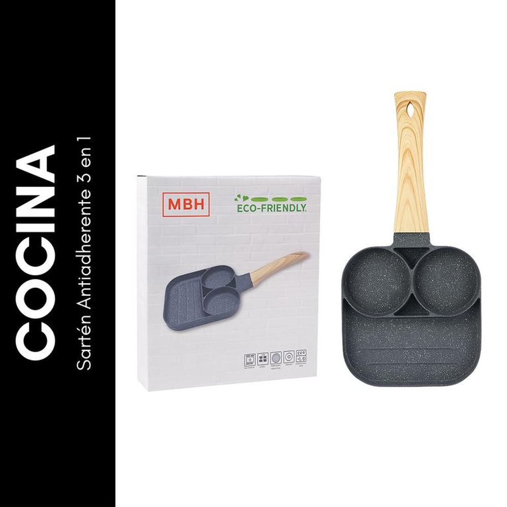 Sartén Antiadherente 3 en 1