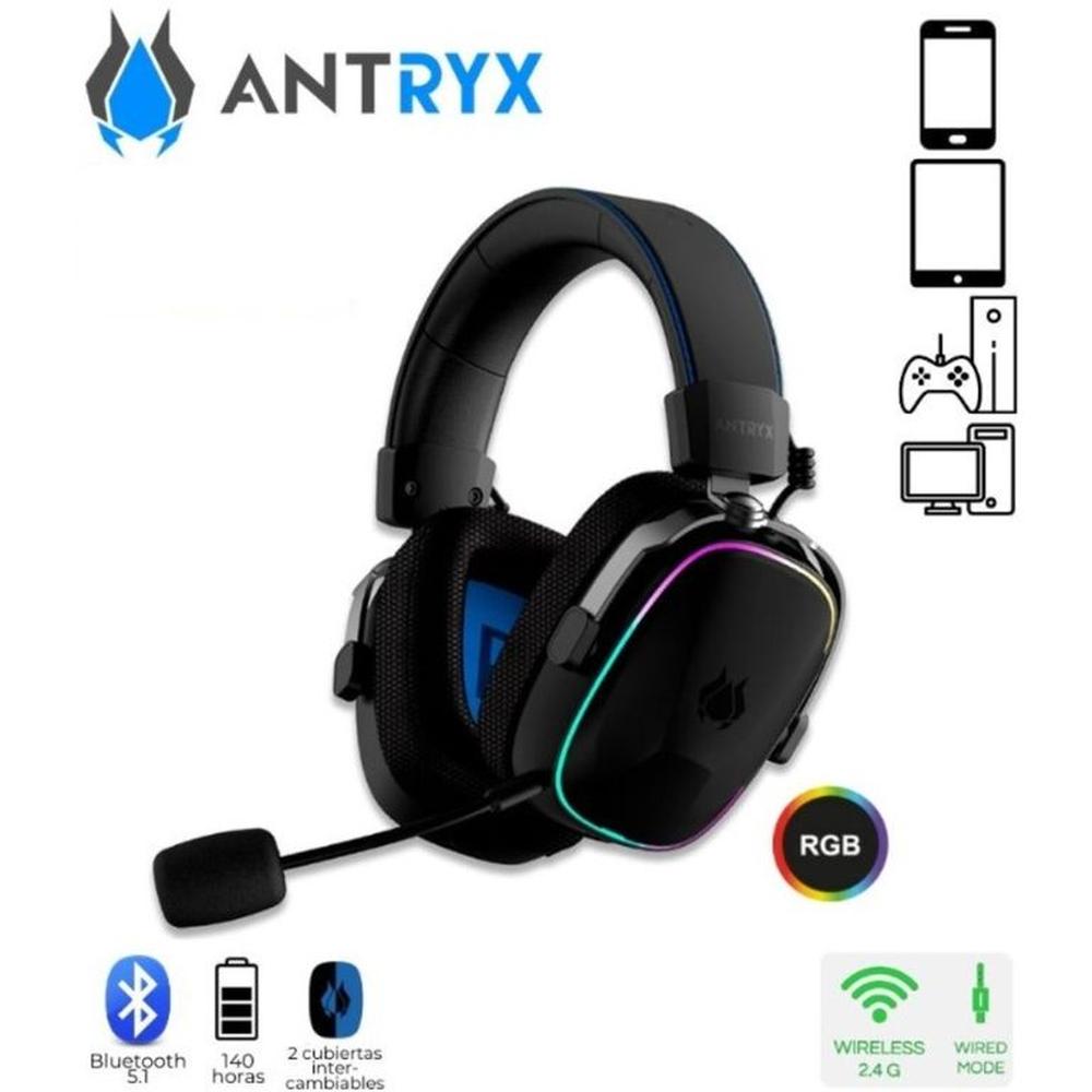 Audífono Gamer Wireless Antryx Apolo 500 Trix 2-4g Bt