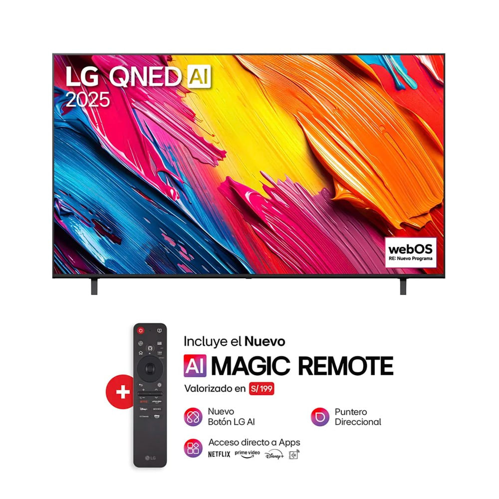 Televisor 55"" LG Smart Tv QNED 4K Thinq AI 55QNED70ASA (2025)