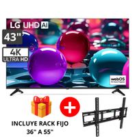 Televisor Smart UHD 43''  LG AI 4K 43UA7300PSB 2025 - Rack Fijo