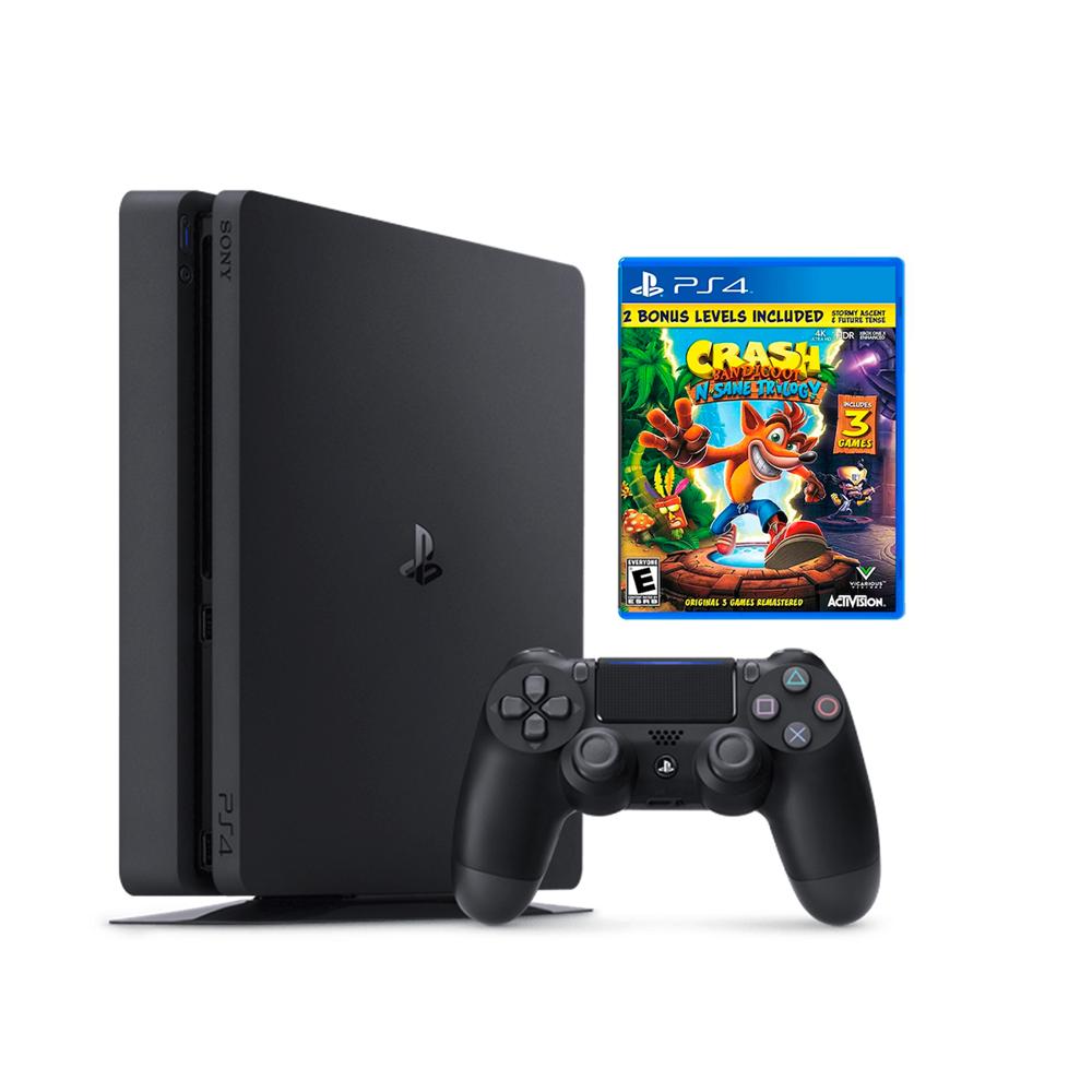 Consola PS4 SLIM 1tb + Crash Trilogy - Reacondicionada