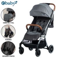 Coche Maleta para Bebé «SOFI» De Fácil Plegado Dark grey