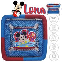 Corral Con Ruedas para Bebes Acolchado Lona Niño