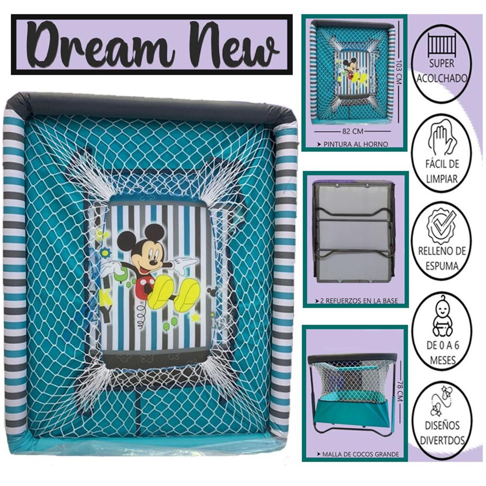Cuna Corral para Bebe Dream New Verde