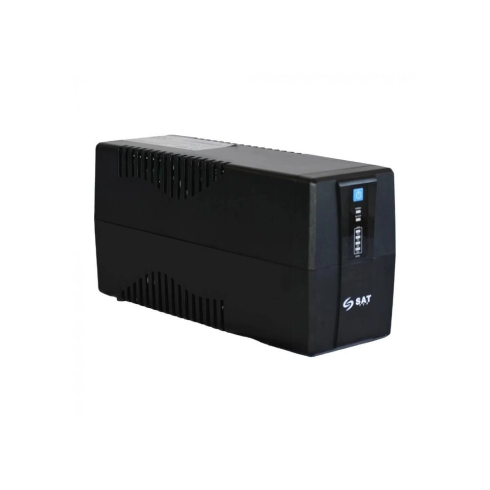 UPS SAT UR750 750VA 220V - Protección de energía con 6 tomas y 15 min de autonomía