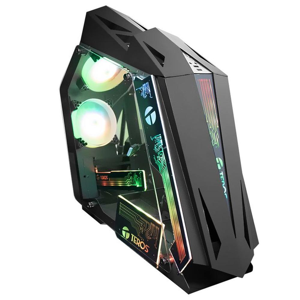 Case Gamer TEROS TE-1314G, Mid Tower, USB 3.0 USB 2.0 ventilador ARGB