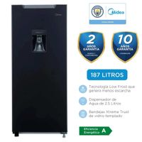 Refrigeradora Monopuerta  Midea 187L Negra MDRD190ANLXW