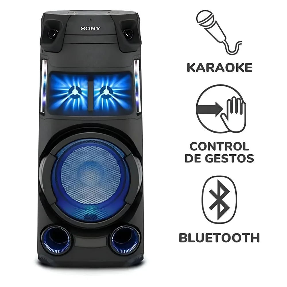 Sony Equipo de Sonido MHC-V43D Bluetooth HDMI, DVD y Karaoke