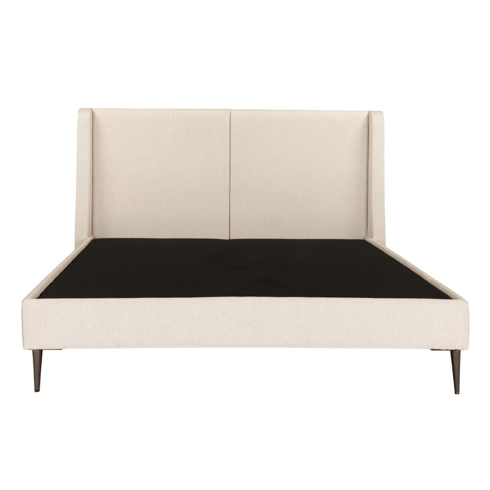 Cama Sara color beige plaza y media