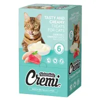 Snack para Gatos Naturalistic Cremi Pollo y Atún Pack x 6und
