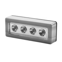 Luz de Toque Werken en Plata de 4 Led