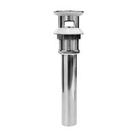 Desague para lavatorio con rejilla con rebose Acero Inoxidable 9"" Metusa