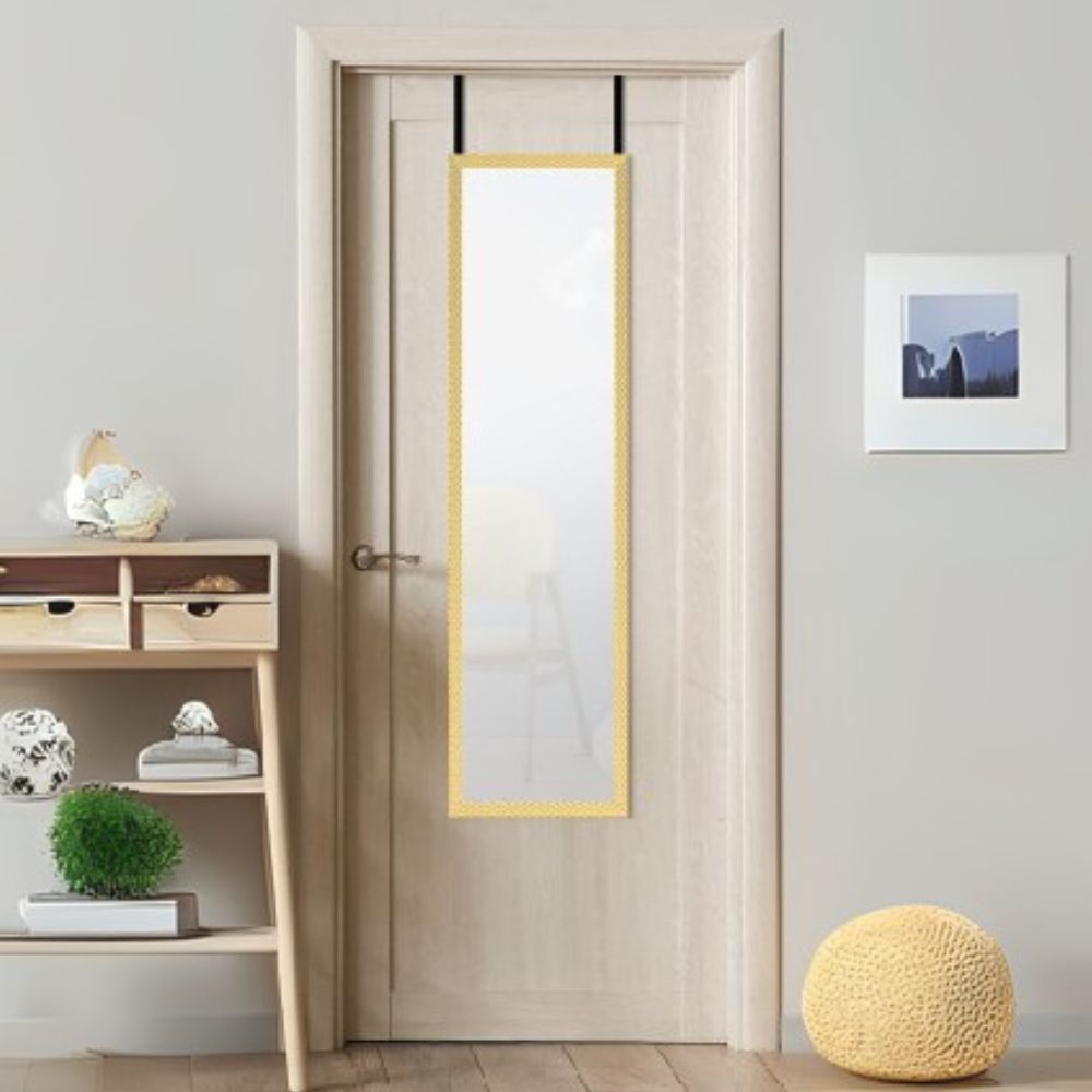 Espejo para Puerta 32.8x122.8cm Dorado Textura Orange