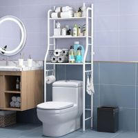 Estante de Baño sobre Inodoro, 3 Niveles de Estantes