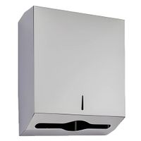 Dispensador XL de Papel Toalla Interfoliado de Acero Inoxidable