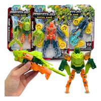 Set de 2 Juguete Transformer Robot Transformable a Vehiculo