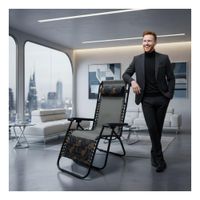 Silla Reposera Plegable Terrasa Playera Marroon