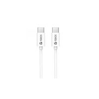 Cable USB TEROS TE-70209W, Tipo C a Tipo C, 3A, 60W Máx, blanco
