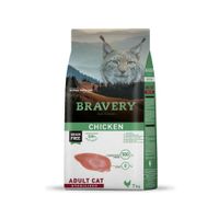 Alimento para Gatos Adultos Esterilizado Bravery Pollo 7 Kg