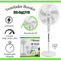 Ventilador Bossko 18? con Temporizador  BK-8457VB