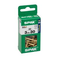 Tornillo Spax Cabeza Plana Bicro 3.5x30 S - 20 unidades