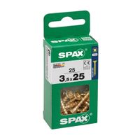 Tornillo Spax Cabeza Plana Bicro 3.5x25 S - 25 unidades