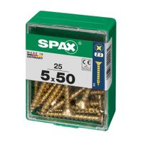 Tornillo Spax Cabeza Plana Bicro 5x50 M - 25 unidades