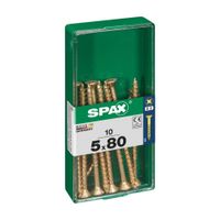 Tornillo Spax Cabeza Plana Bicro 5x80 M - 10 unidades