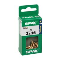 Tornillo Spax Cabeza Plana Bicro 3.5x16 S - 25 unidades