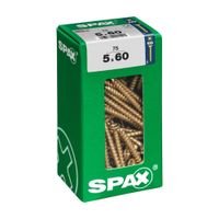 Tornillo Spax Cabeza Plana Bicro 5x60 L - 75 unidades
