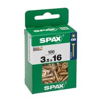 Tornillo Spax Cabeza Plana Bicro 3.5x16 M - 100 unidades