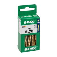 Tornillo Spax Cabeza Plana Bicro 5x70 S - 10 unidades