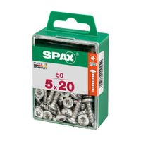 Tornillo Spax Cabeza Redonda Cincado 5x20 M - 50 unidades