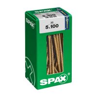 Tornillo Spax Cabeza Plana Bicro 5x100 L - 30 unidades