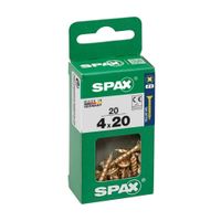 Tornillo Spax Cabeza Plana Bicro 4x20 S - 20 unidades