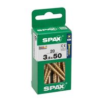Tornillo Spax Cabeza Plana Bicro 3.5x50 S - 20 unidades
