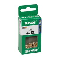 Tornillo Spax Cabeza Plana Bicro 4x12 S - 25 unidades