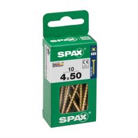 Tornillo Spax Cabeza Plana Bicro 4x50 S - 10 unidades